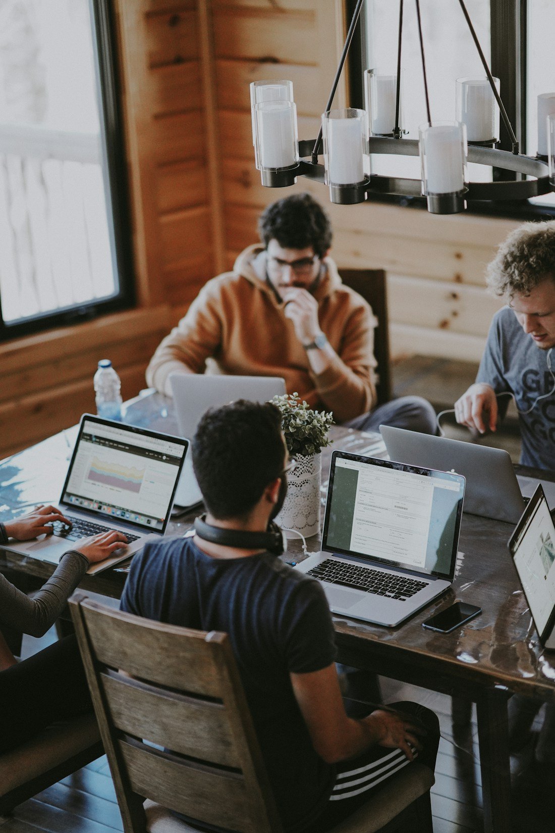 Professionals collaborating on business strategy